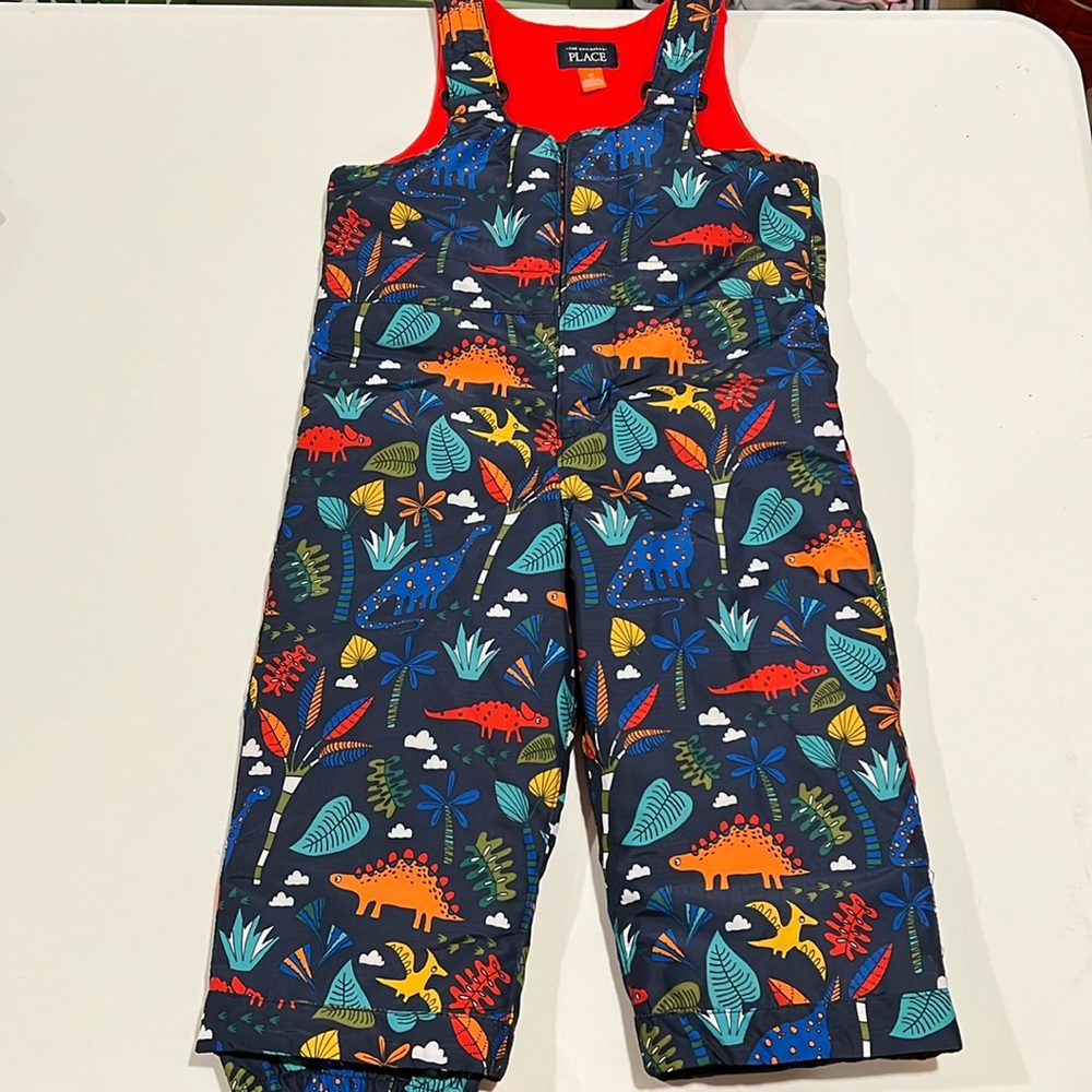 Children’s place - 2T, dinosaur 1 piece winter snow pants
